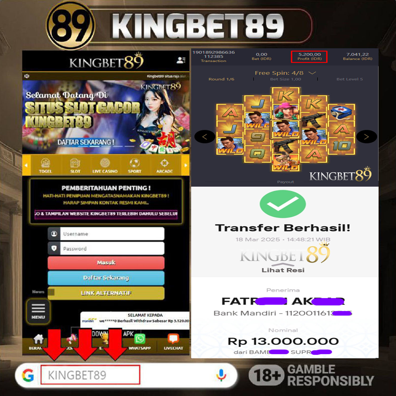 Rekapan PG Battleground Royale KINGBET89 Terbaru 13.000.000 Lunas !