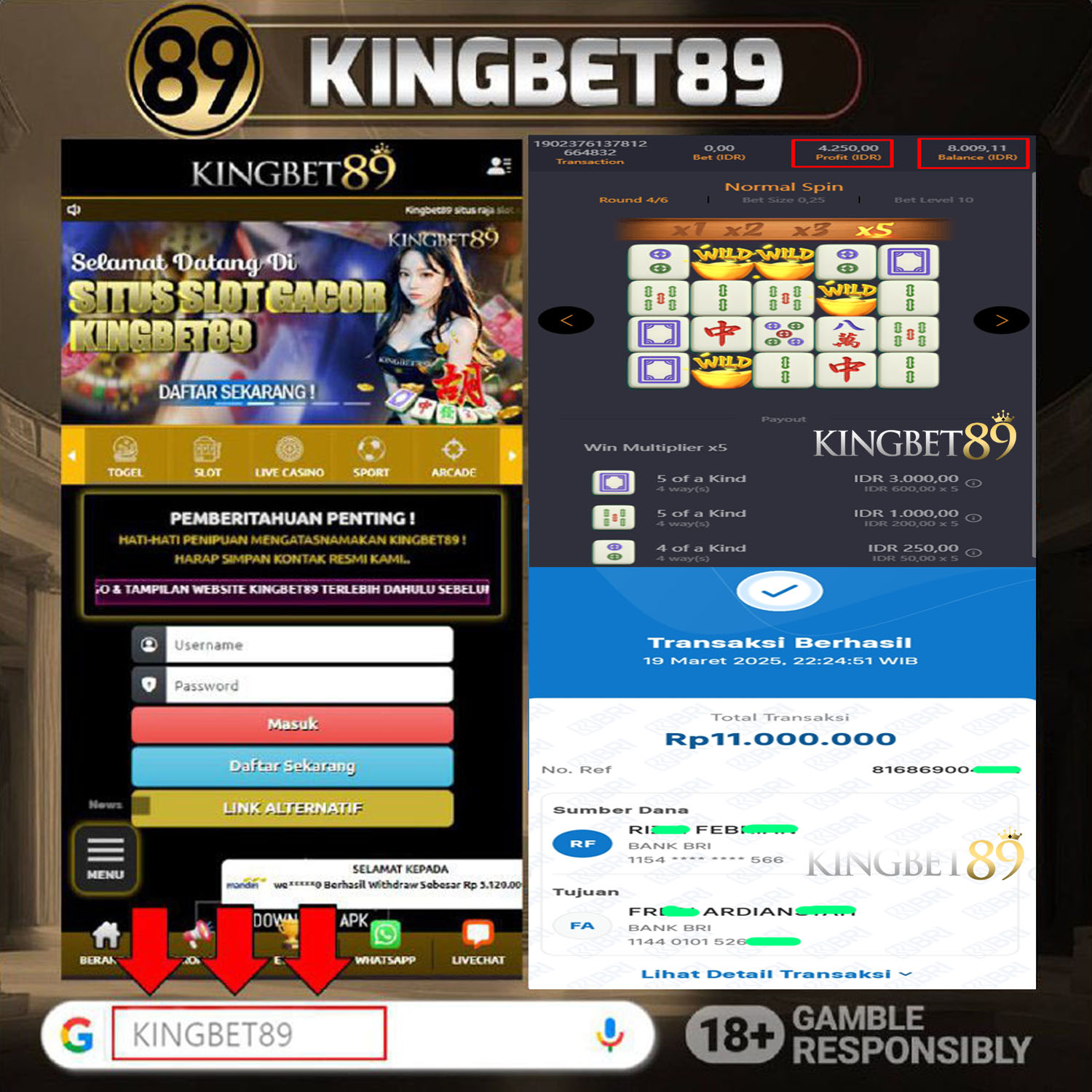 Rekapan PG MJ1 Kingbet89 Resmi Rp11.000.000 Lunas!