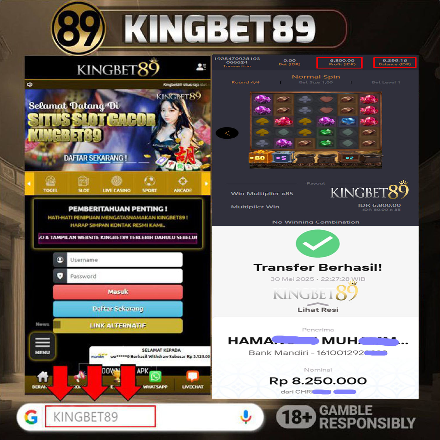 Rekapan PG GEMSTONE GOLD KINGBET89 Terbaru 8.250.000 Lunas !
