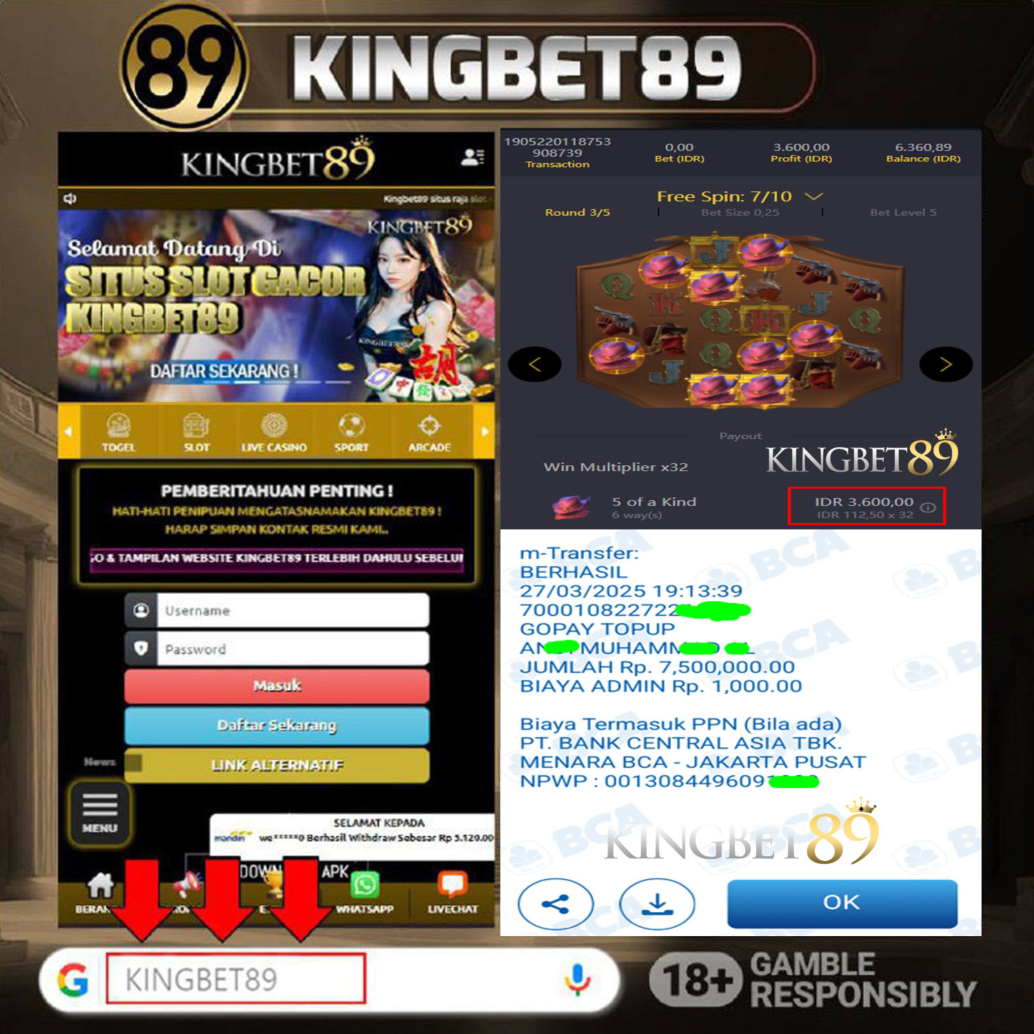 Rekapan PG COWBOY KINGBET89 Terbaru 7.500.000 Lunas !